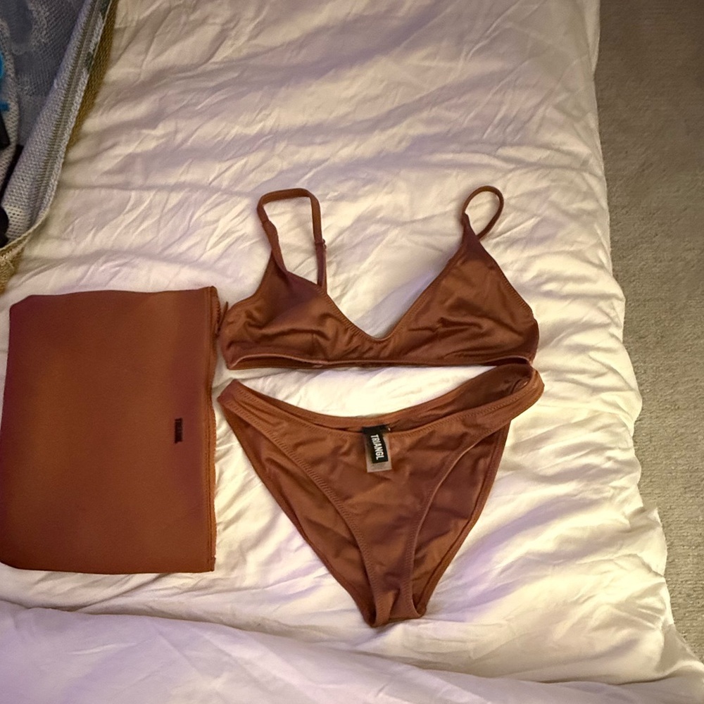 Triangl Swimwear Chocolate Bikini Set